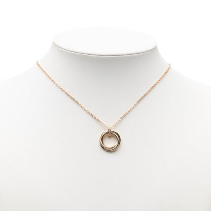 Cartier Trinity Diamond Pendant Necklace Gold Silver 18k Pink 18k Yellow White