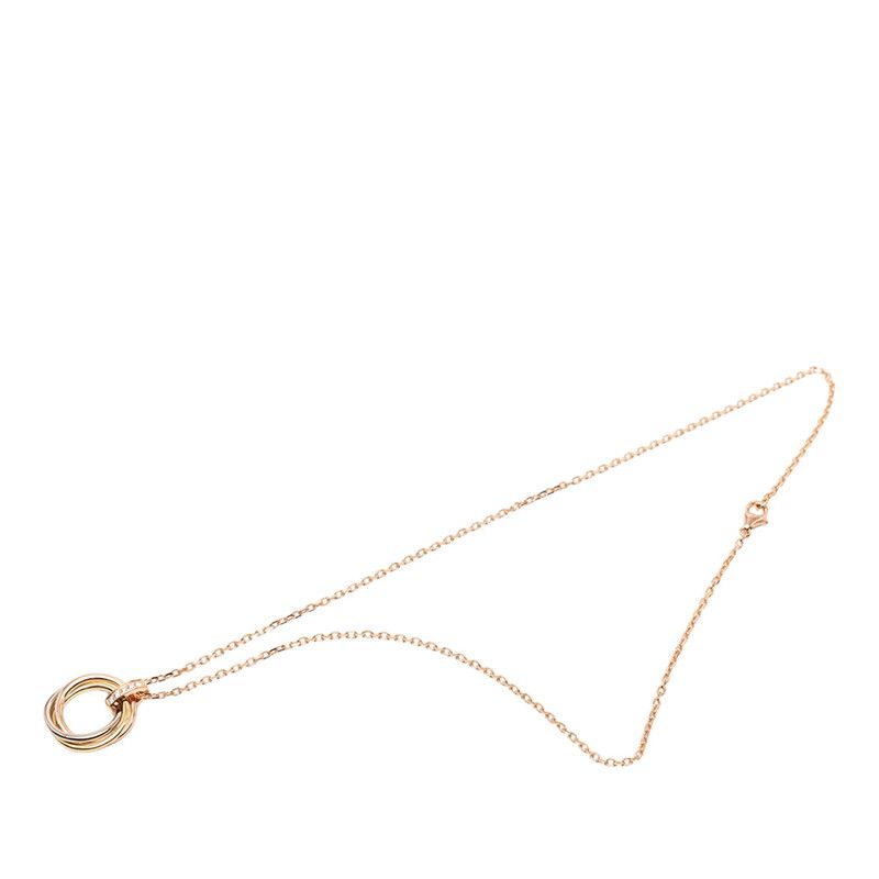Cartier Trinity Diamond Pendant Necklace Gold Silver 18k Pink 18k Yellow White
