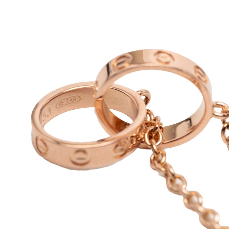 Cartier Baby Love Pendant Necklace 18k Pink Gold