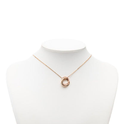 Cartier Trinity Pendant Necklace Pink Sapphire 18k Gold