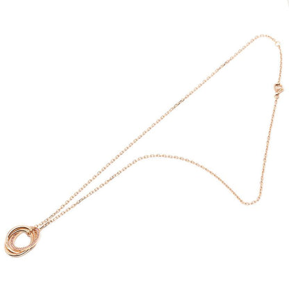 Cartier Trinity Pendant Necklace Pink Sapphire 18k Gold