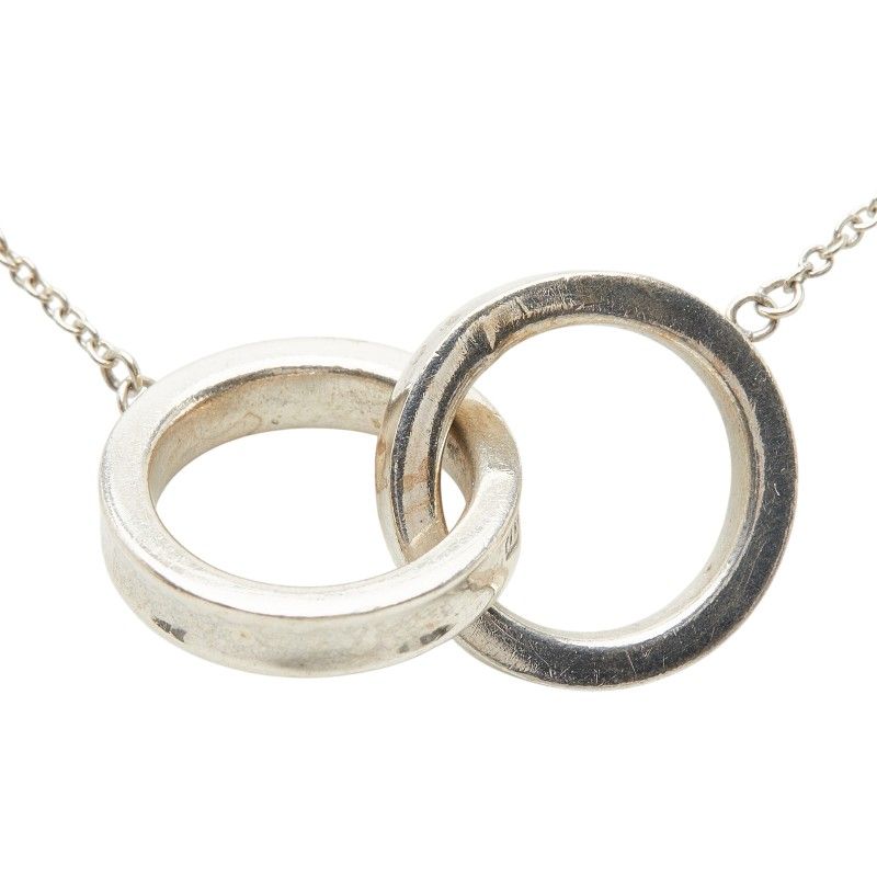 Tiffany & Co Interlocking Circle Necklace Silver