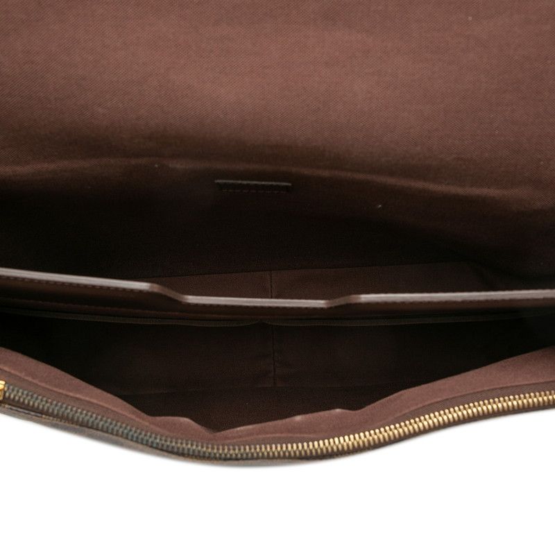 Louis Vuitton Damier Spencer Crossbody Shoulder Bag Brown Leather