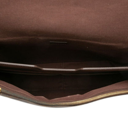 Louis Vuitton Damier Spencer Crossbody Shoulder Bag Brown Leather