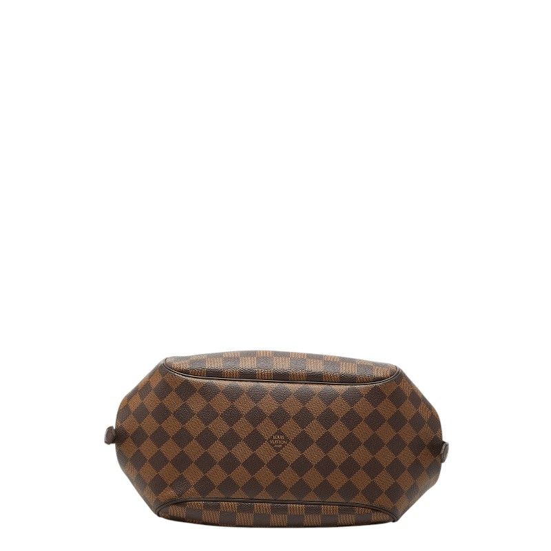 Louis Vuitton Damier Belem MM Tote Ebene Brown Leather