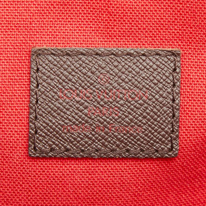 Louis Vuitton Damier Belem MM Tote Ebene Brown Leather