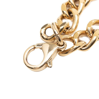 Chanel CC Logo Chain Belt Gold Pink Plated Line Stone