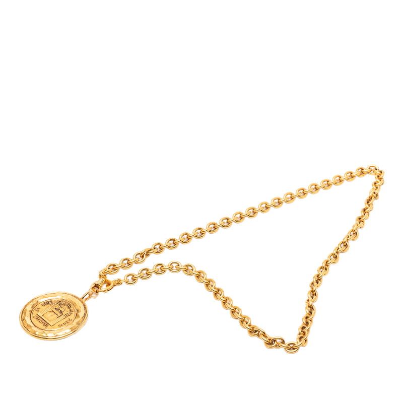 Chanel 31 Rue Cambon Paris Necklace Gold Plated