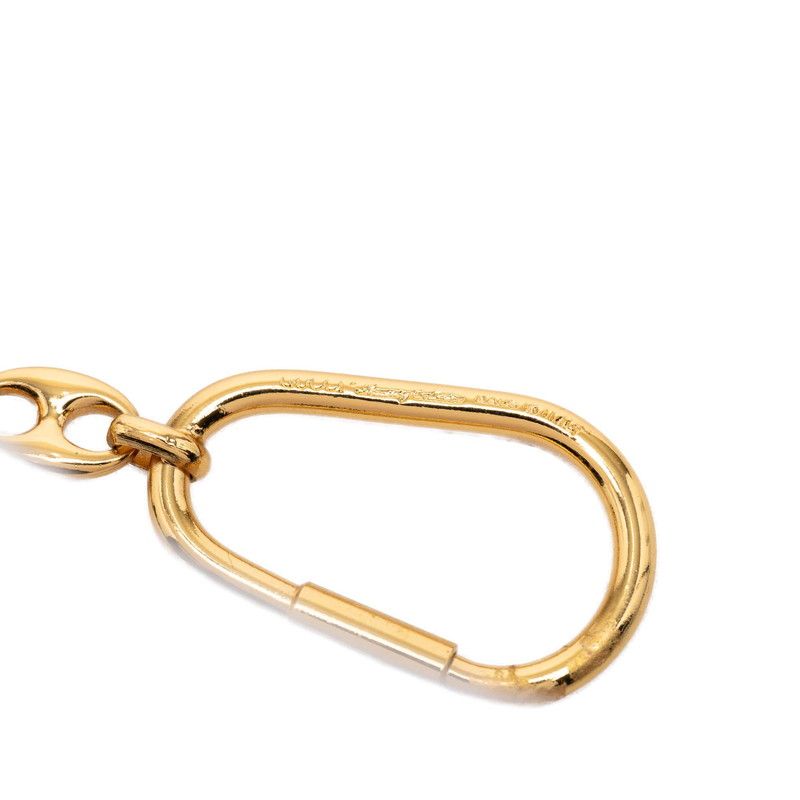 Gucci Interlocking Key Holder Key Ring Gold Red Plated