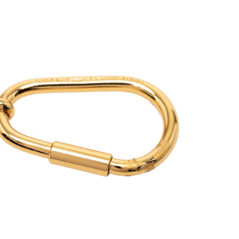 Gucci Interlocking Key Holder Key Ring Gold Red Plated