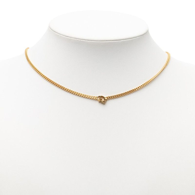 Dior Logo Necklace Gold Plated
