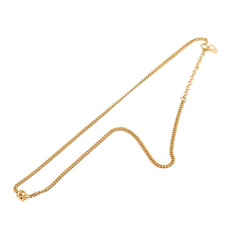 Dior Logo Necklace Gold Plated