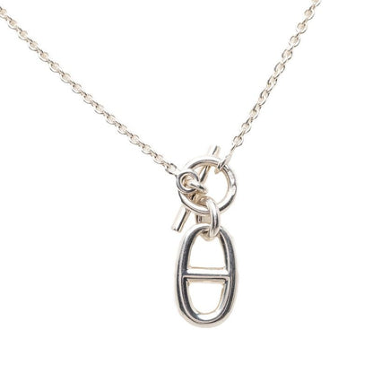 Hermes Chaine D'ancre Amulet Necklace Silver