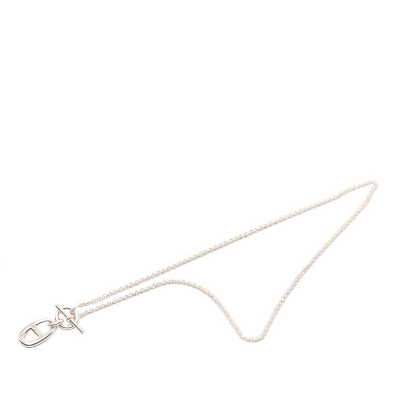 Hermes Chaine D'ancre Amulet Necklace Silver