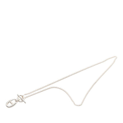 Hermes Chaine D'ancre Amulet Necklace Silver