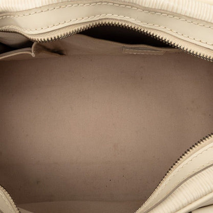 Louis Vuitton Epi Bowling Montaigne PM Handbag Yvoir White Leather