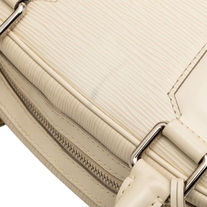 Louis Vuitton Epi Bowling Montaigne PM Handbag Yvoir White Leather