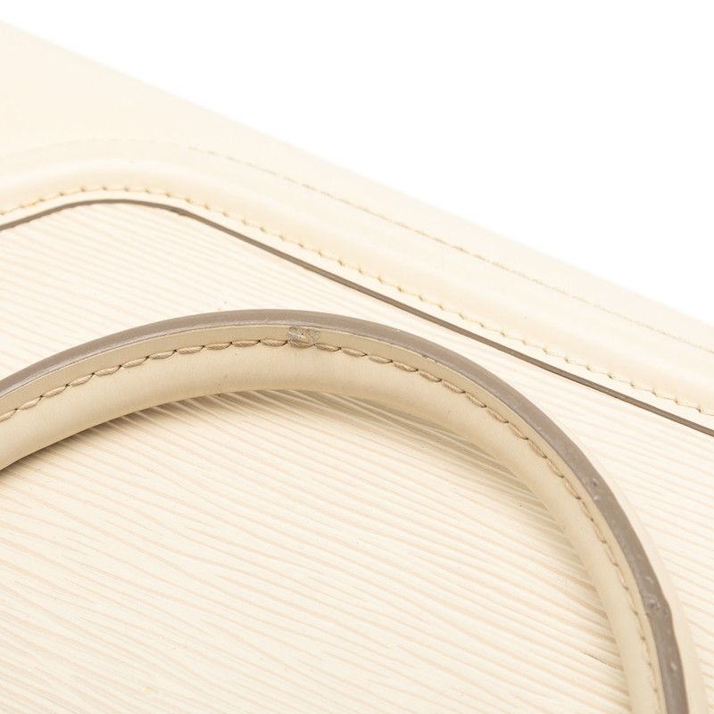 Louis Vuitton Epi Bowling Montaigne PM Handbag Yvoir White Leather