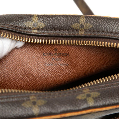 Louis Vuitton Monogram Danube Crossbody Shoulder Bag Brown Leather