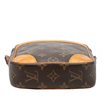 Louis Vuitton Monogram Danube Crossbody Shoulder Bag Brown Leather