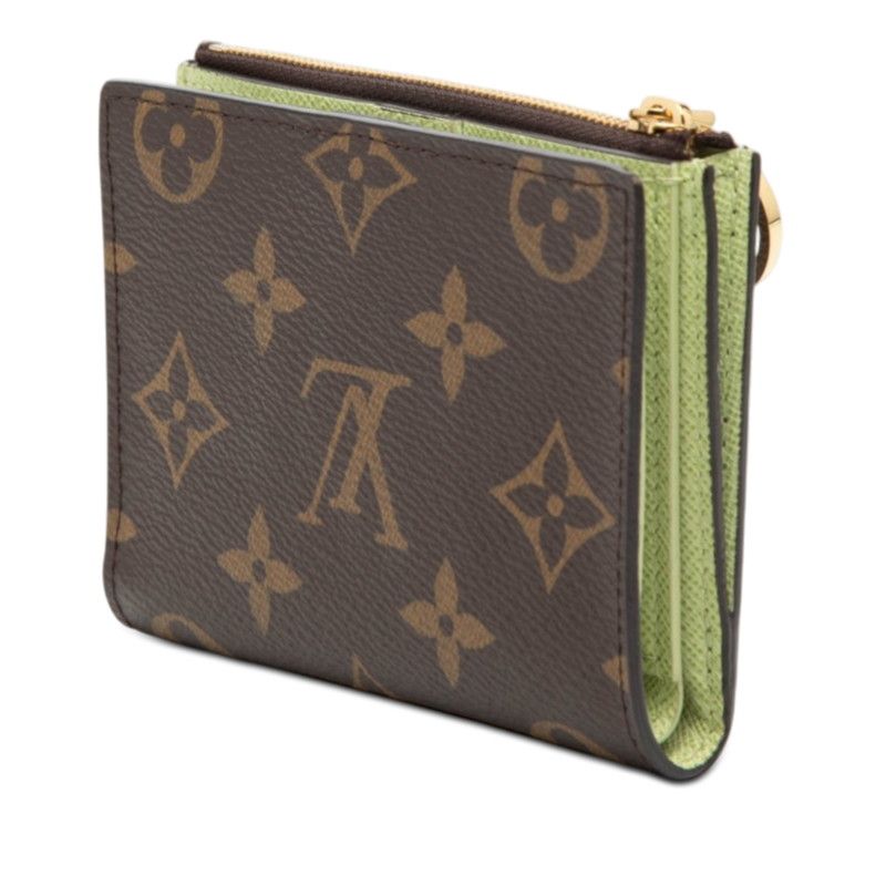 Louis Vuitton Monogram Portefeuille Lisa Bifold Wallet Compact Brown Veil Note