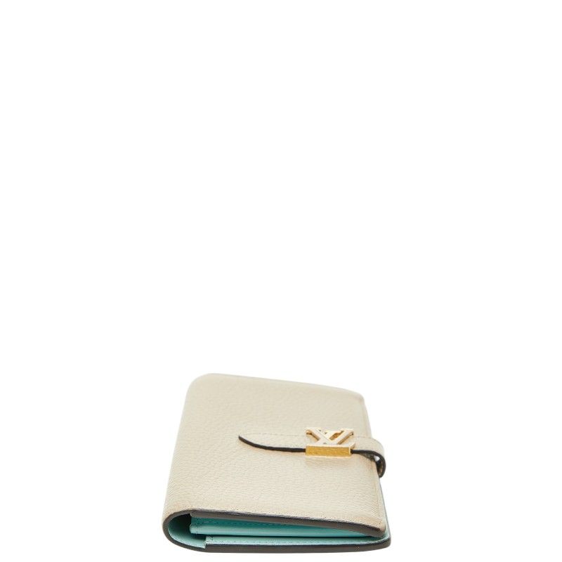 Louis Vuitton Vertical Wallet Beige Taurillon Leather