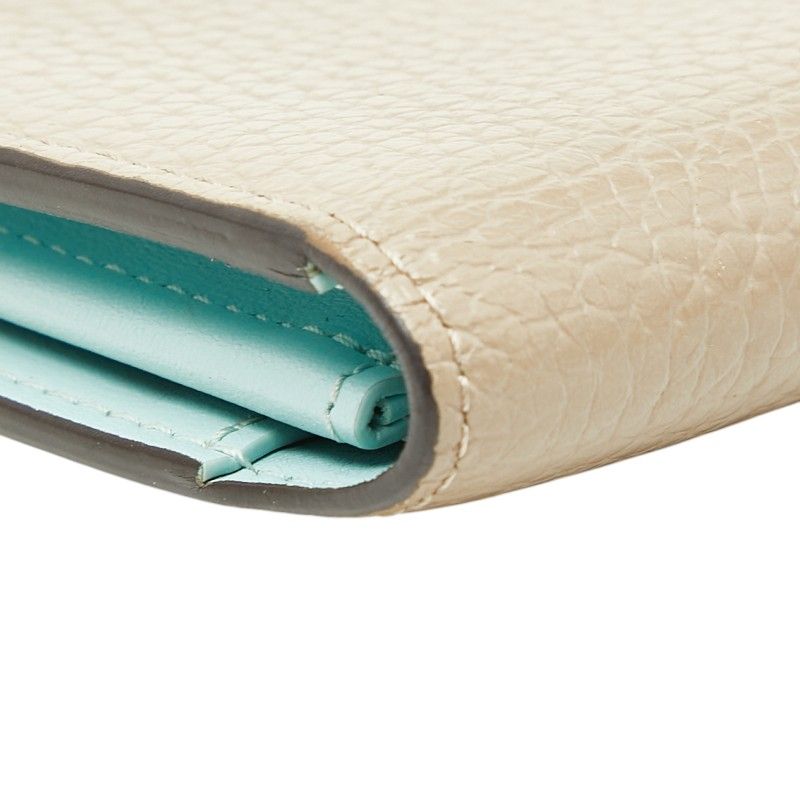 Louis Vuitton Vertical Wallet Beige Taurillon Leather