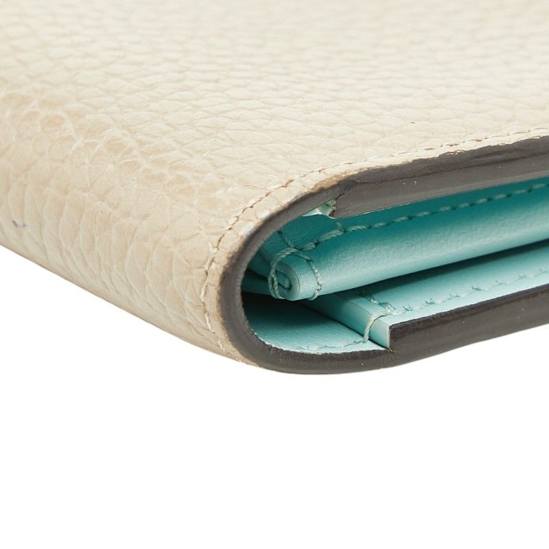 Louis Vuitton Vertical Wallet Beige Taurillon Leather