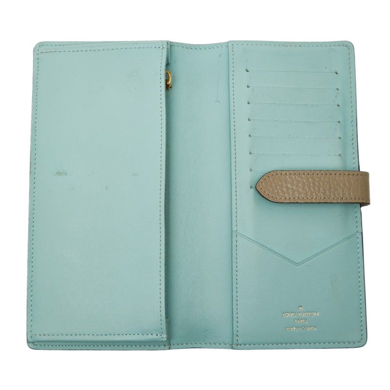 Louis Vuitton Vertical Wallet Beige Taurillon Leather