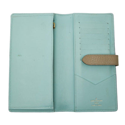 Louis Vuitton Vertical Wallet Beige Taurillon Leather