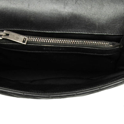 Saint Laurent Carre 2-Way Shoulder Bag Black Leather