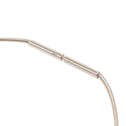 Hermes Cage de Ash Cube Necklace Silver Purple Metal Enamel