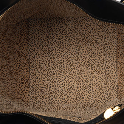 Cartier Panthere 2-Way Shoulder Bag Black Leather