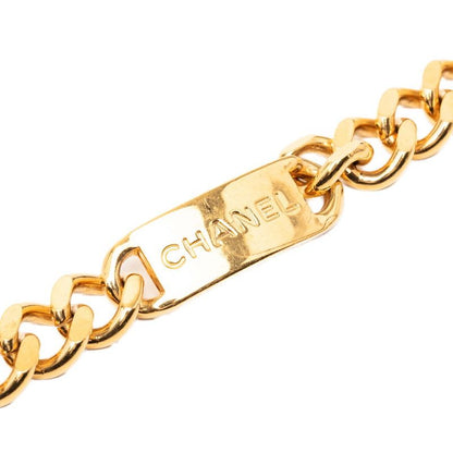 Chanel CC Logo 31 Rue Cambon Paris Plate Chain Belt Gold Plated