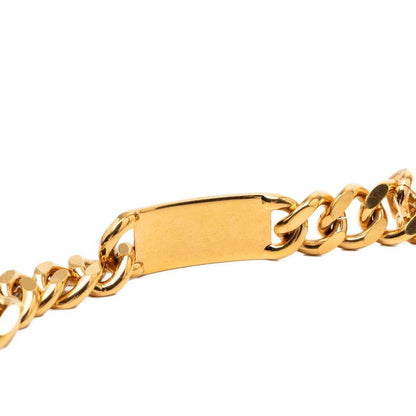 Chanel CC Logo 31 Rue Cambon Paris Plate Chain Belt Gold Plated
