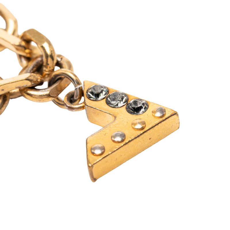 Louis Vuitton Love Letters Bracelet Gold Red Plated Line Stone