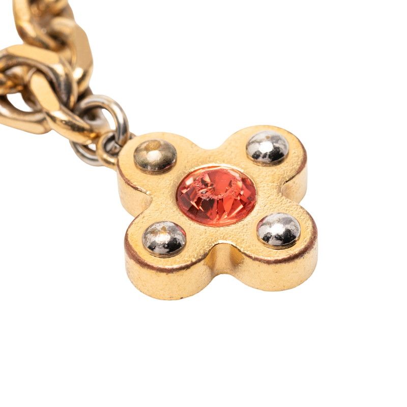 Louis Vuitton Love Letters Bracelet Gold Red Plated Line Stone