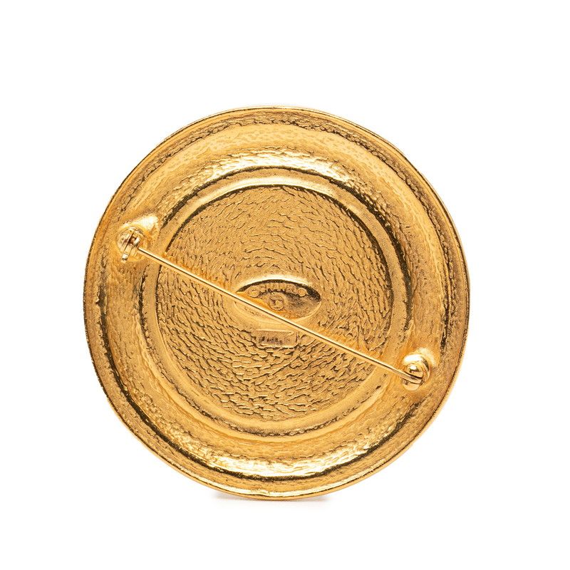 Chanel CC Logo 31 Rue Cambon Paris Brooch Gold Plated