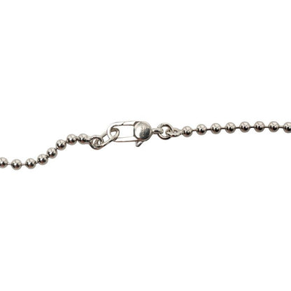 Gucci Heart Necklace Ball Chain Silver