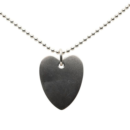 Gucci Heart Necklace Ball Chain Silver