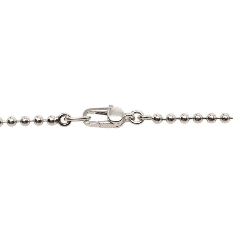 Gucci Heart Necklace Ball Chain Silver