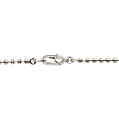 Gucci Heart Necklace Ball Chain Silver