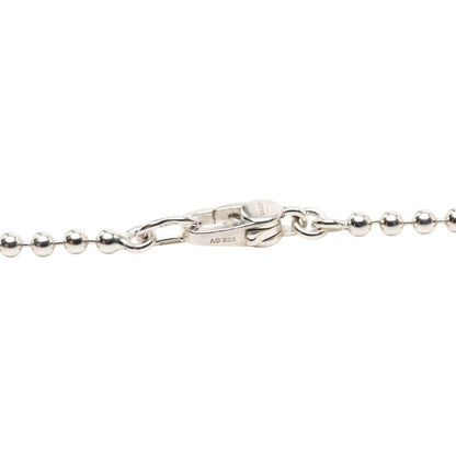 Gucci Heart Necklace Ball Chain Silver
