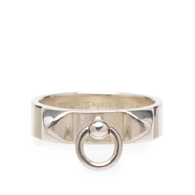 Hermes Collier de Chien PM Ring 52 Silver