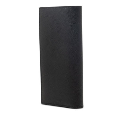 Prada Saffiano Bifold Wallet Black Leather