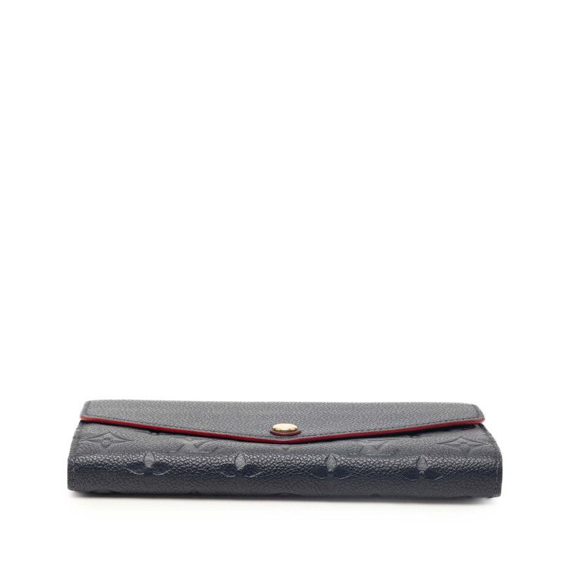 Louis Vuitton Monogram Empreinte Portefeuille Sarah Wallet Mali Null Jou Navy