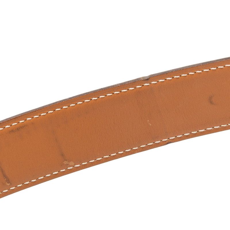 Hermes Plate Belt Black Leather