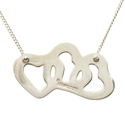 Tiffany & Co Triple Open Necklace Silver