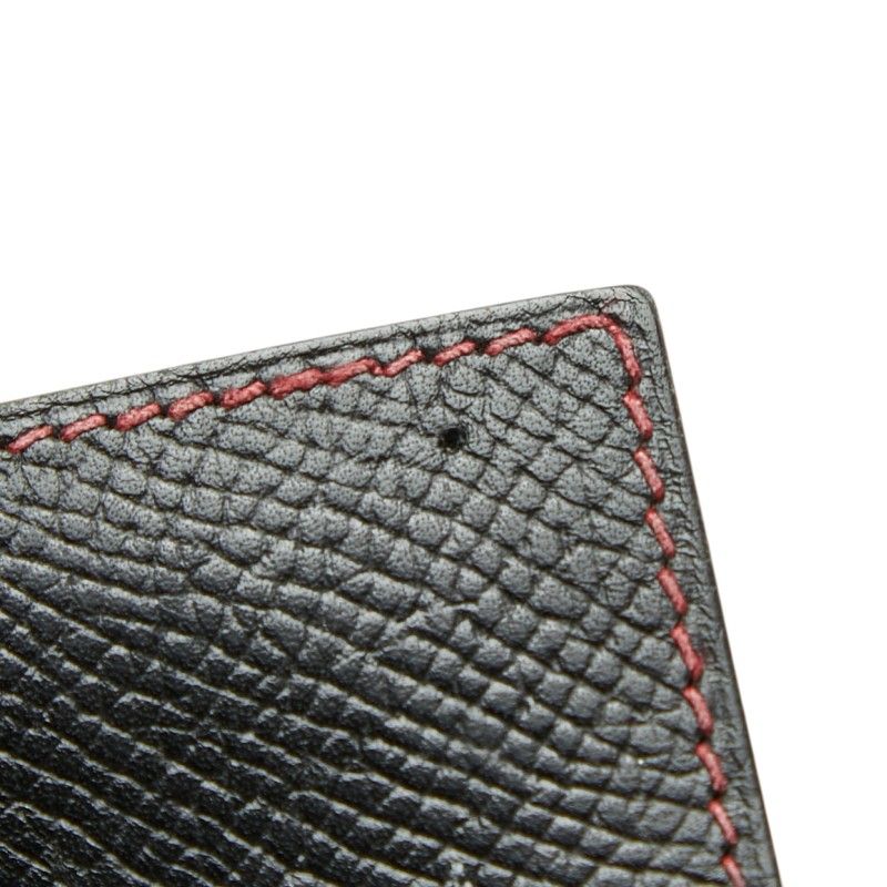 Hermes Agenda Vision Notebook Cover Black Red Courchevel