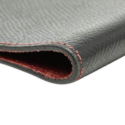 Hermes Agenda Vision Notebook Cover Black Red Courchevel